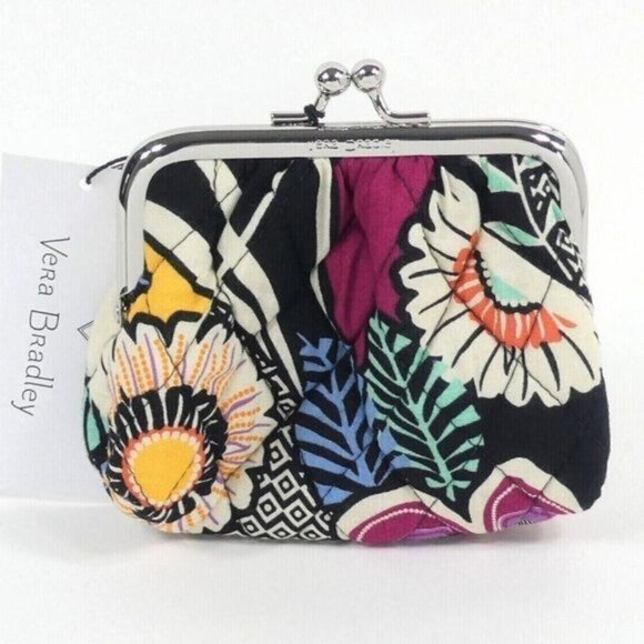 Vera Bradley Handbags - Vera Bradley Kauai Floral Kiss Lock Coin Purse NWT